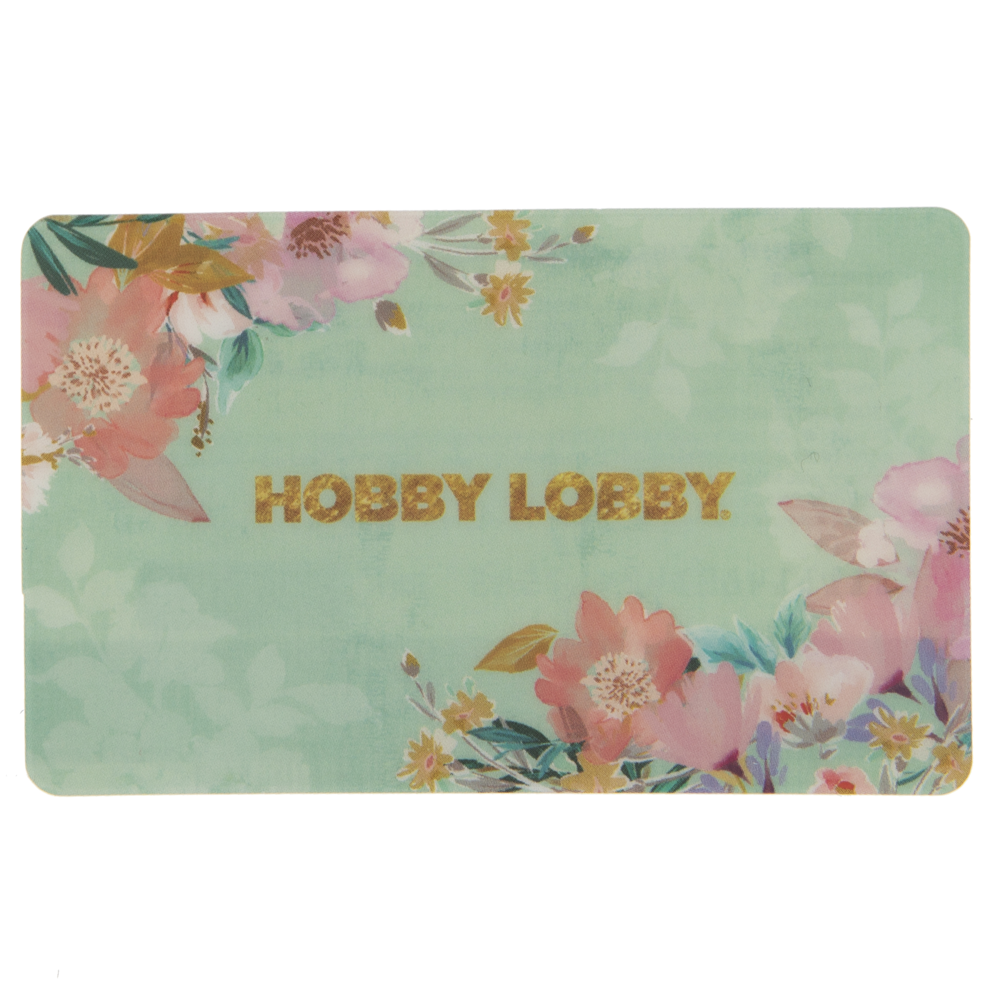 Pink Floral Gift Card